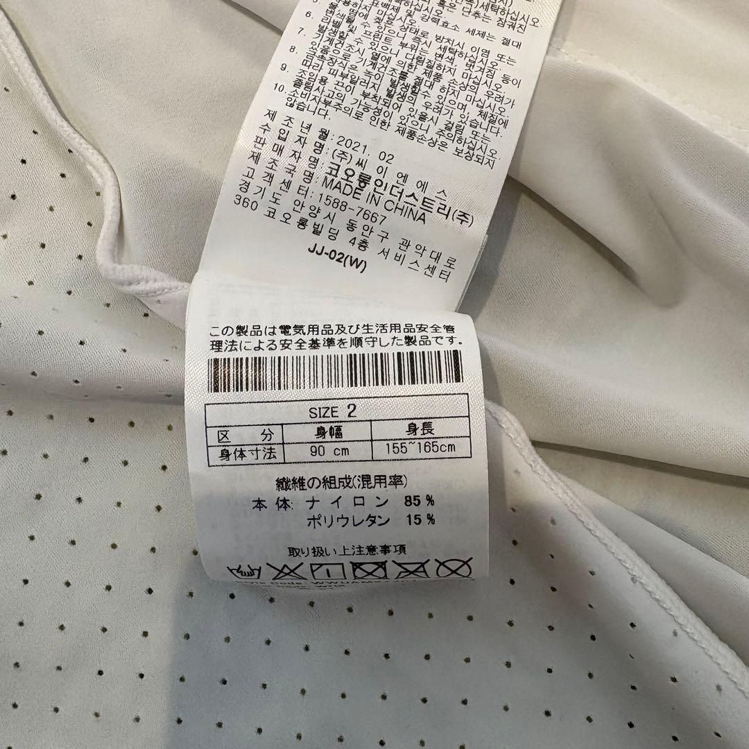 WAAC ワック ジップジャケット アウター 薄手 ホワイト 白 サイズ2