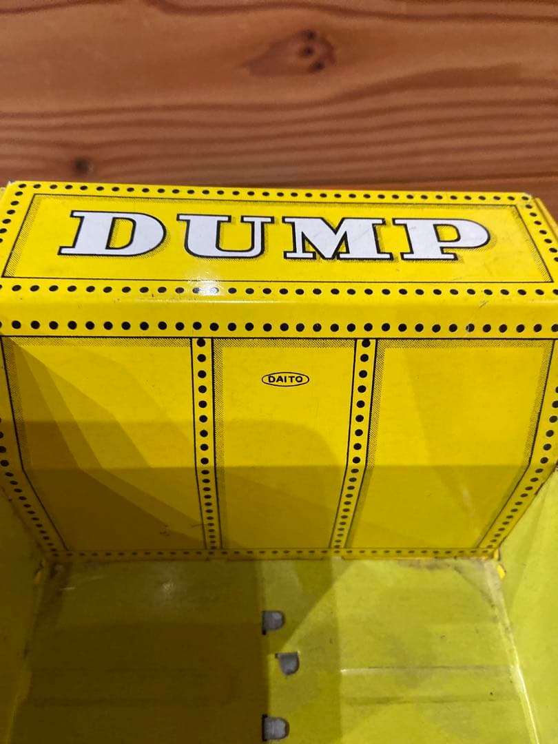 ブリキ玩具箱付き　DAITO フリクションダンプ　ボンネットトラック　昭和レトロ