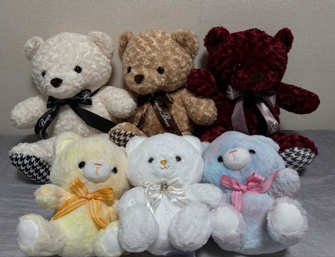 ぬいぐるみクマのセットです。6個