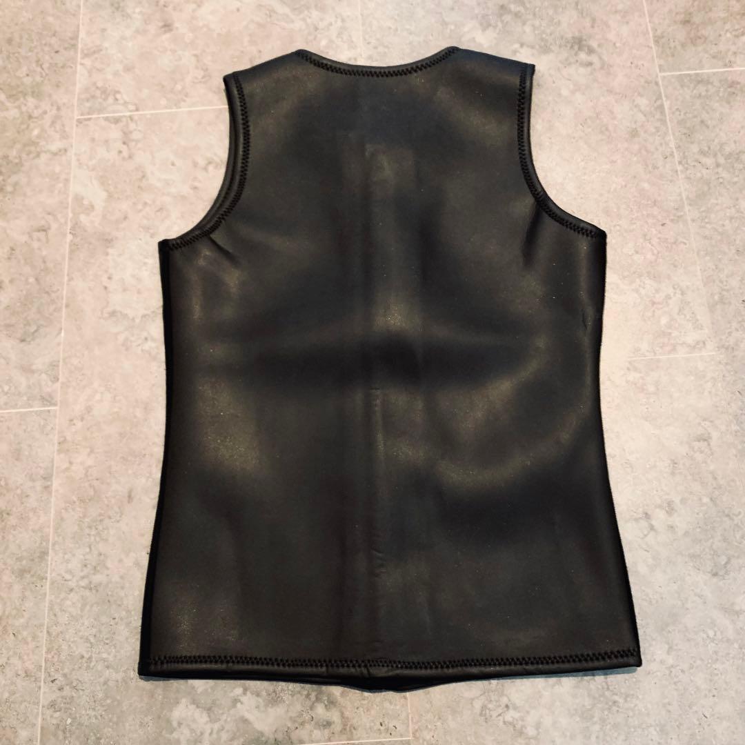 日本製 スキン ベスト 2ミリ フロントジップ タッパ ラバー ウェットスーツL