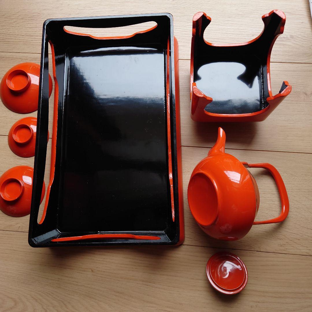 朱塗木製三々九度セット