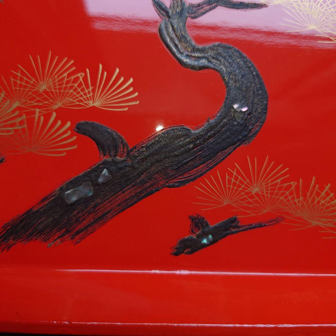 朱塗木製三々九度セット