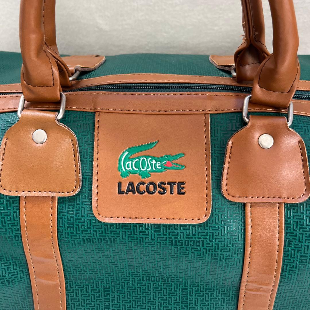 ラコステ　ボストンバック　ゴルフバッグ　旅行　総柄　大容量