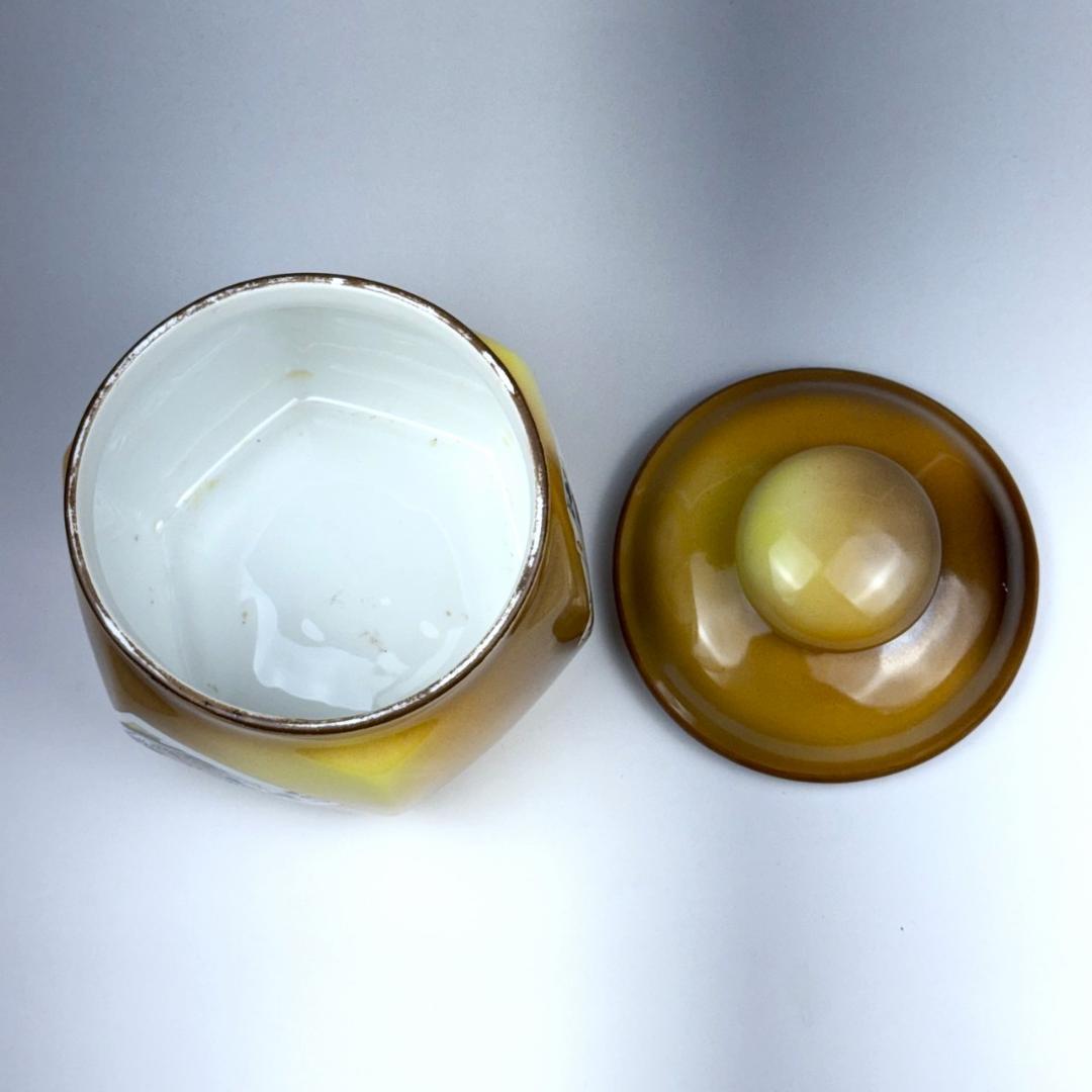 オールドノリタケ トランプ ヒュミドール ノリタケ カード 蓋物 葉巻入