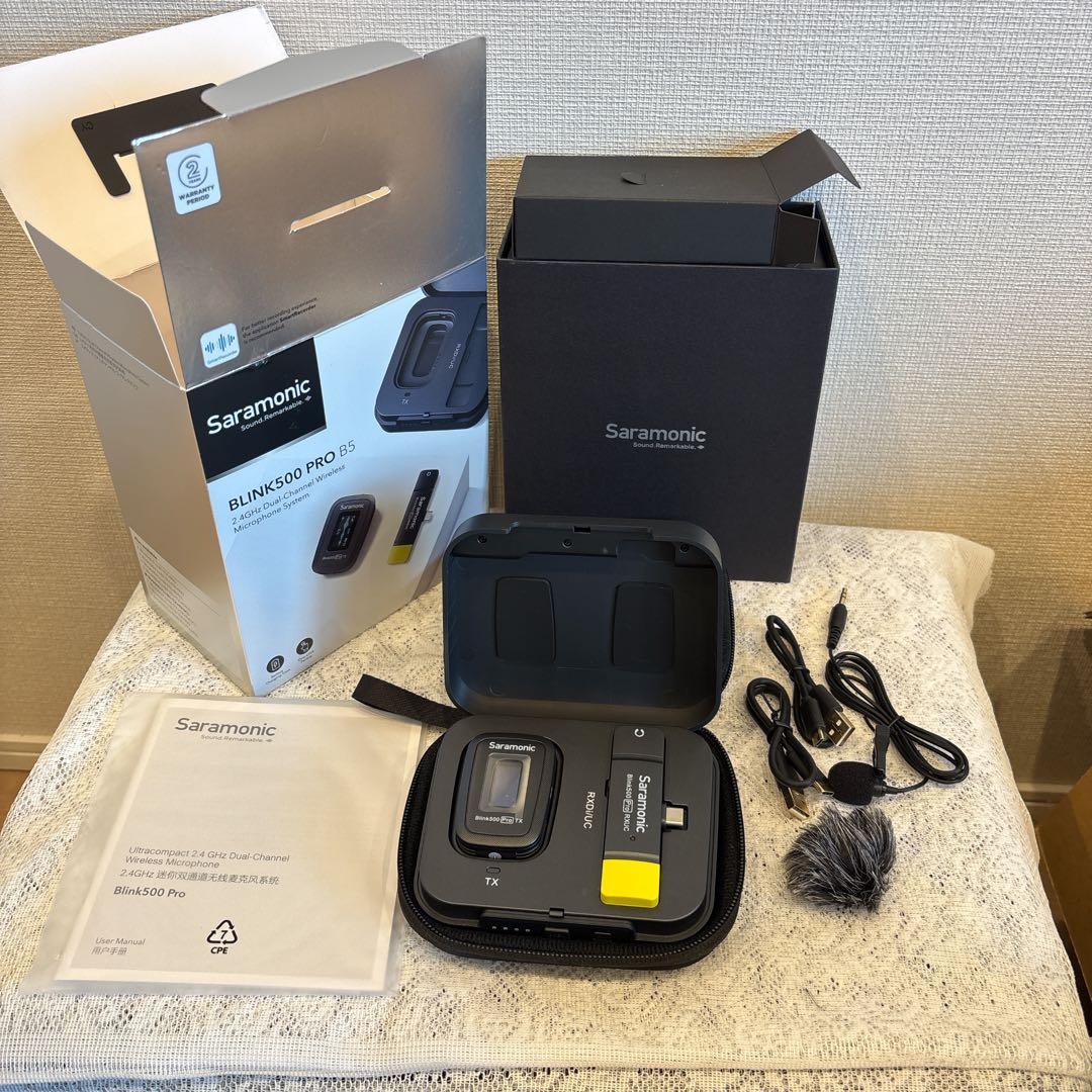 Saramonic サラモニック 2.4G超小型ワイヤレスマイクシステム 黒