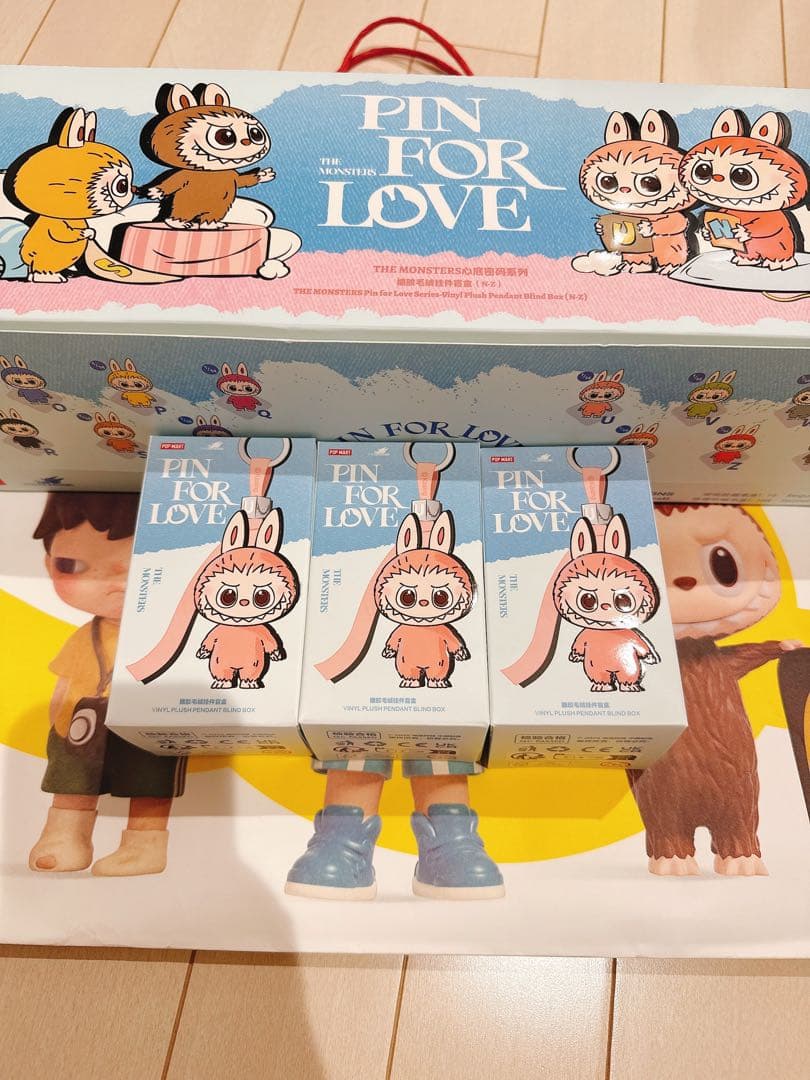 PIN FOR LOVE イニシャル ラブブ 後半 3個セット 3つセット