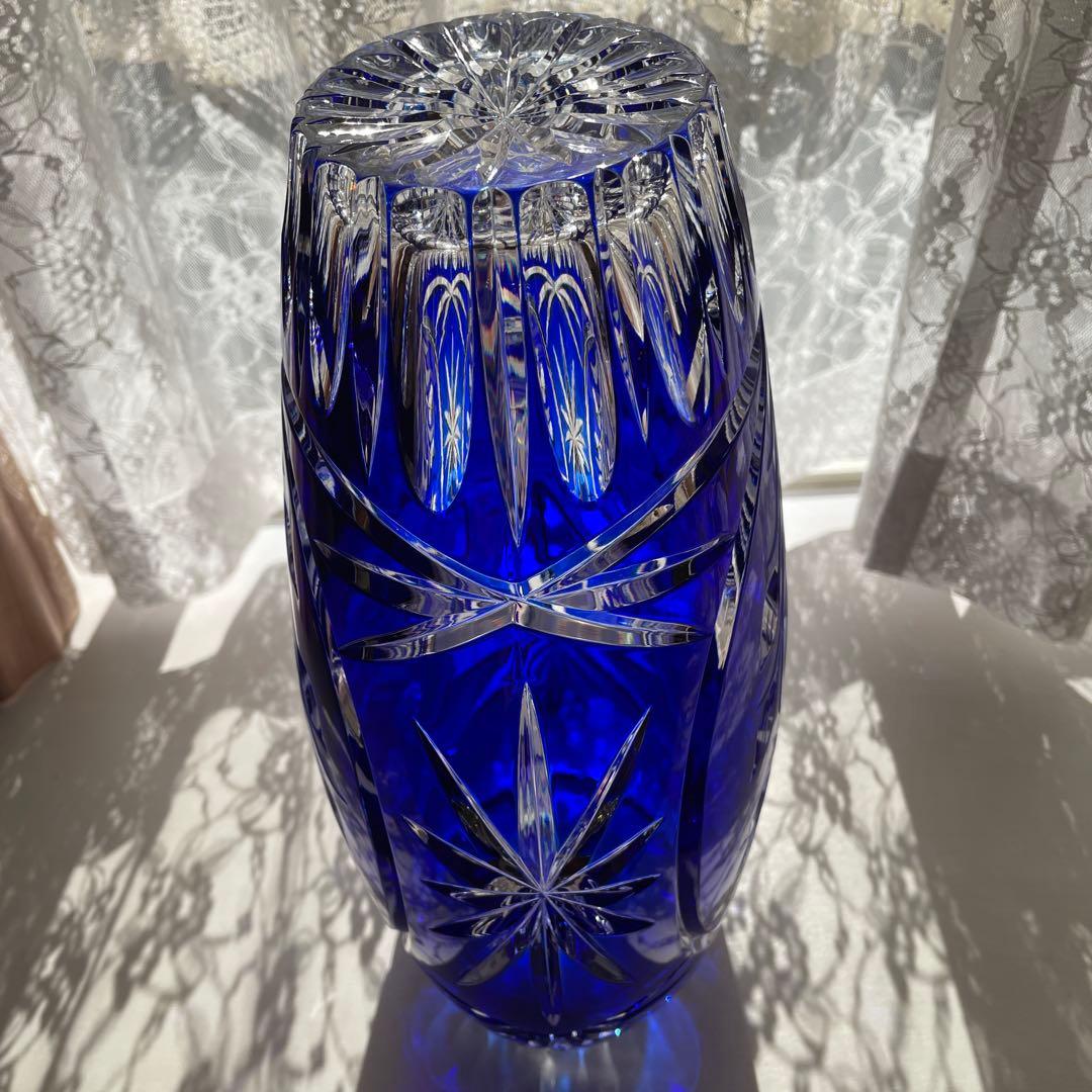 DRESDEN KRISTALドレスデンクリスタル　フラワーベース花器花瓶ガラス