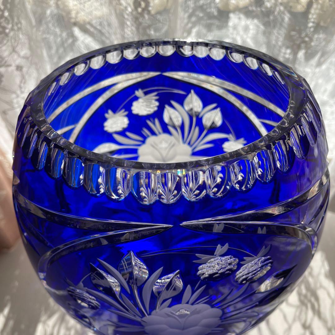 DRESDEN KRISTALドレスデンクリスタル　フラワーベース花器花瓶ガラス