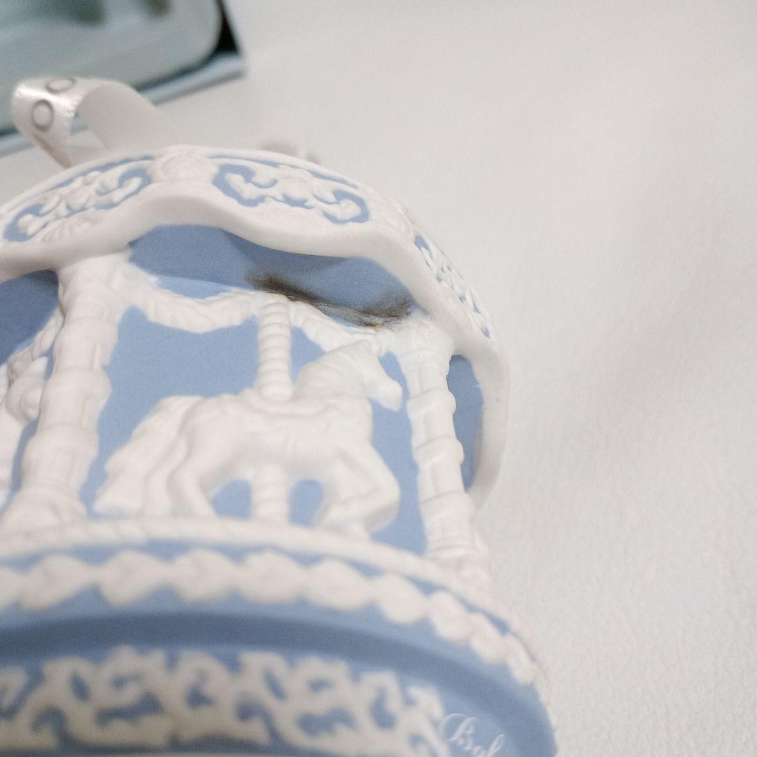 ウェッジウッド　ジャスパーウェア　カルーセル　クリスマスオーナメント　2012