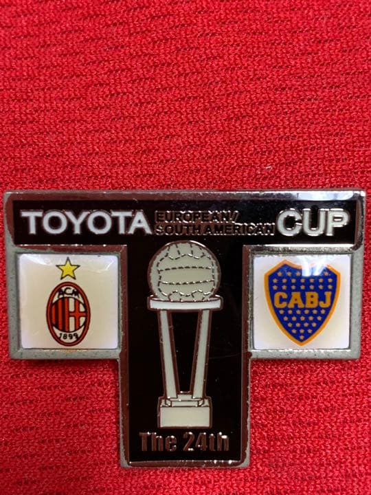 日付刻印 第24回トヨタカップ決勝ピンズ 非売品 希少品