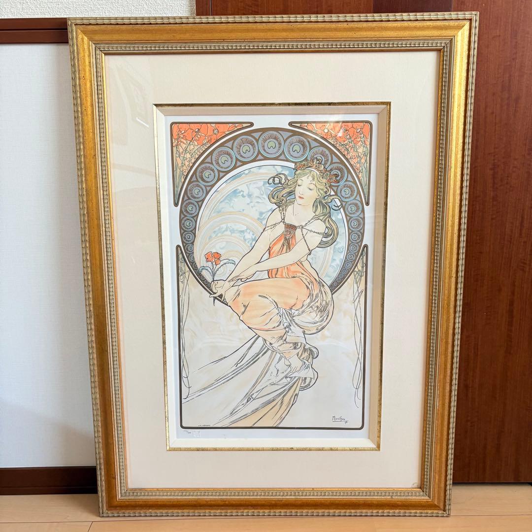 アルフォンス ミュシャ【四芸術 ペインティング (絵画)】リトグラフ