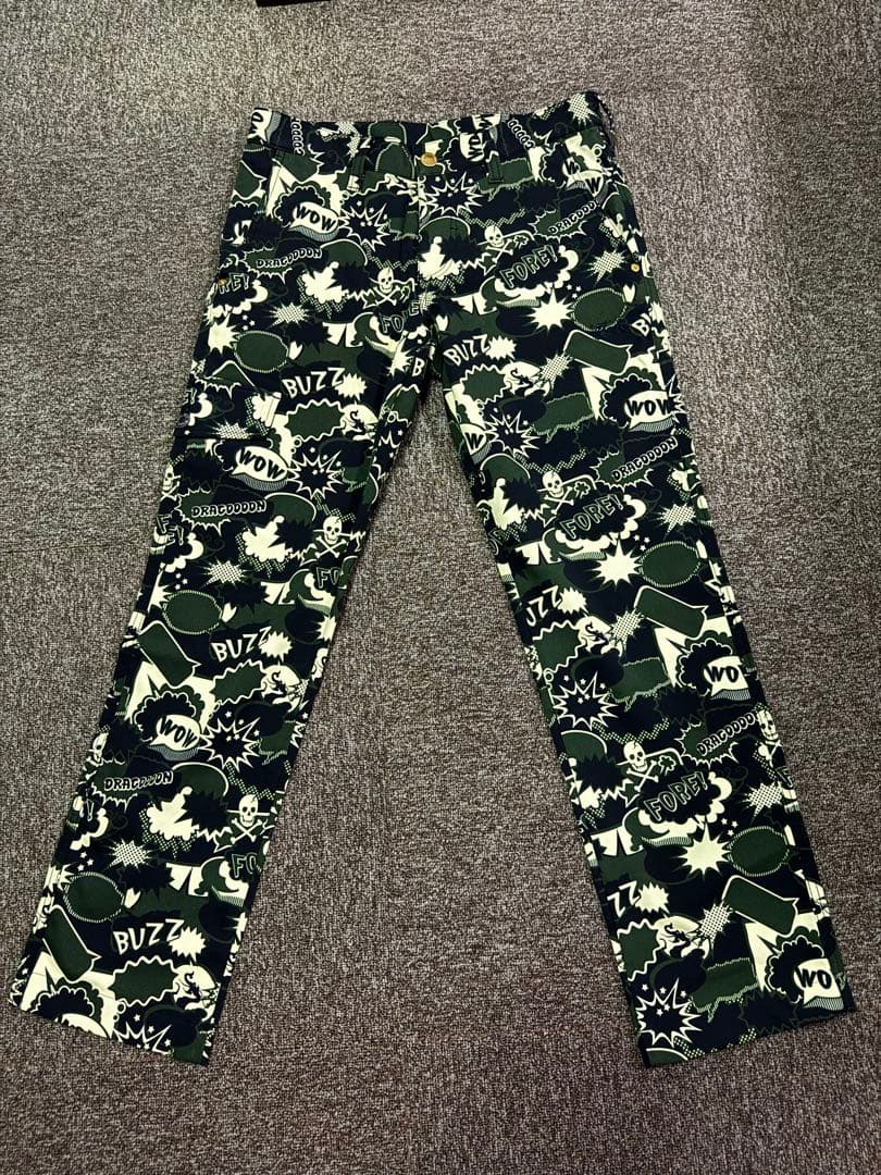 ダンスウィズドラゴン コミック風グラフィックパンツ メンズ ゴルフ