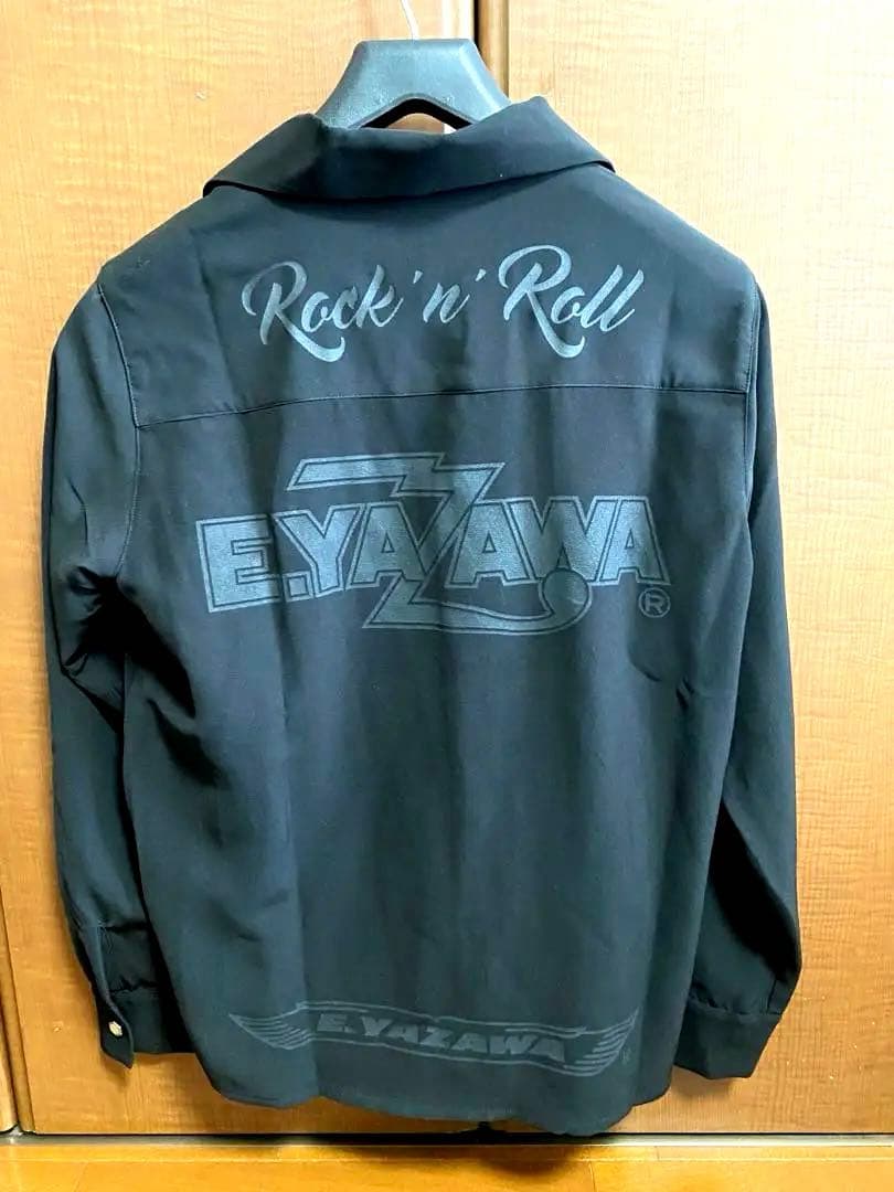 矢沢永吉　ブラックドレスシャツ(ロゴ)