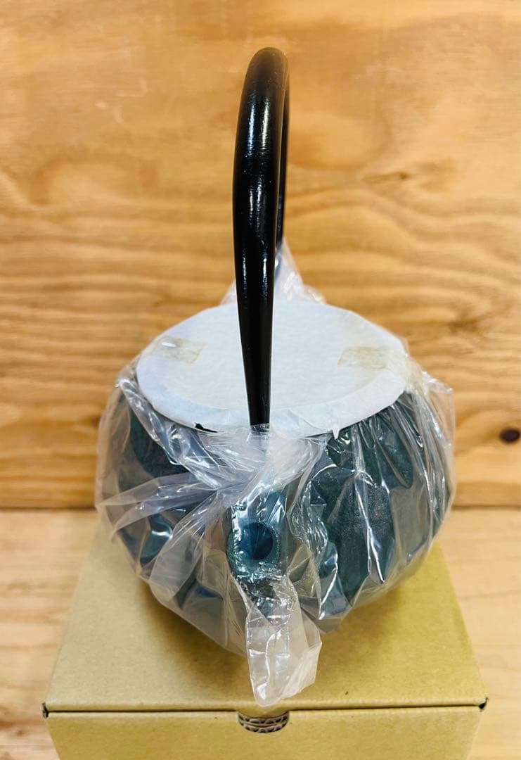 未使用 長期保管品 南部鉄瓶 池永鉄工 菖蒲グリーン 定価27500円