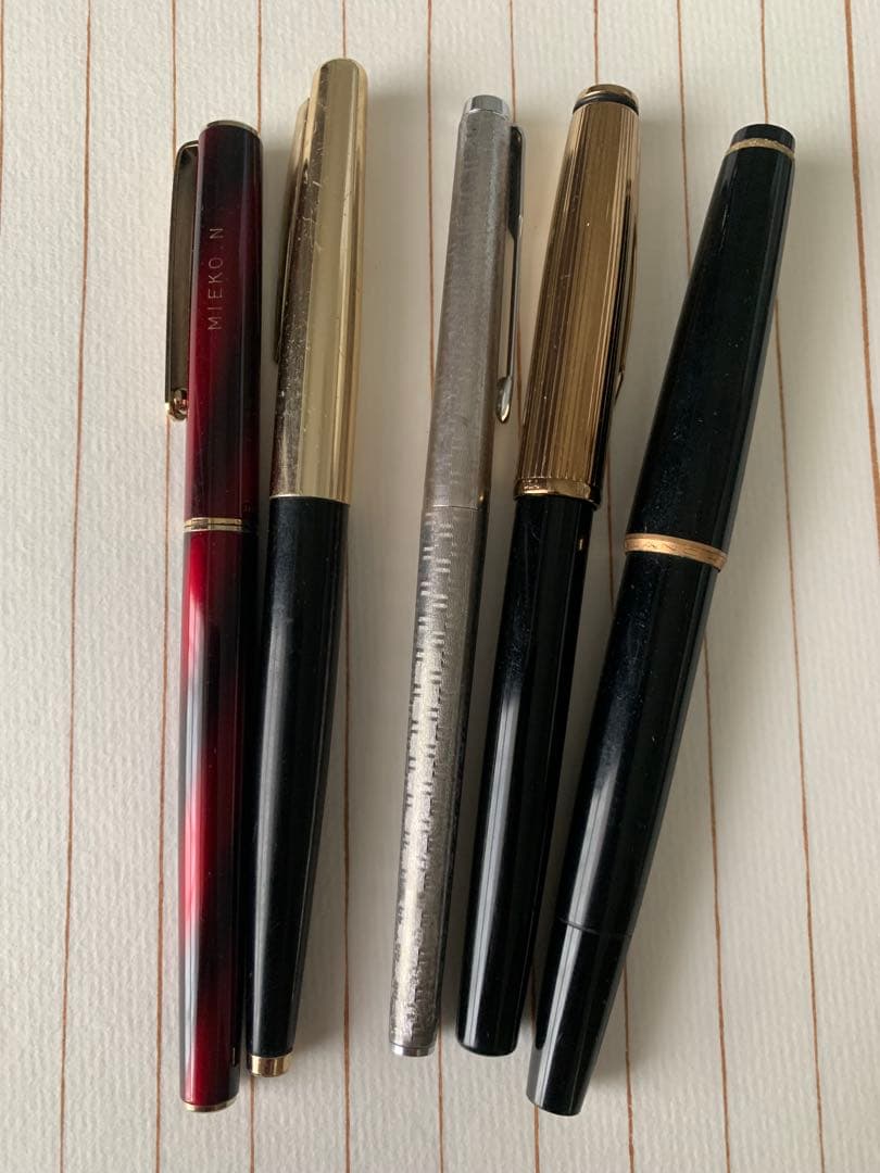 14Kペン先入り万年筆5本まとめ売り