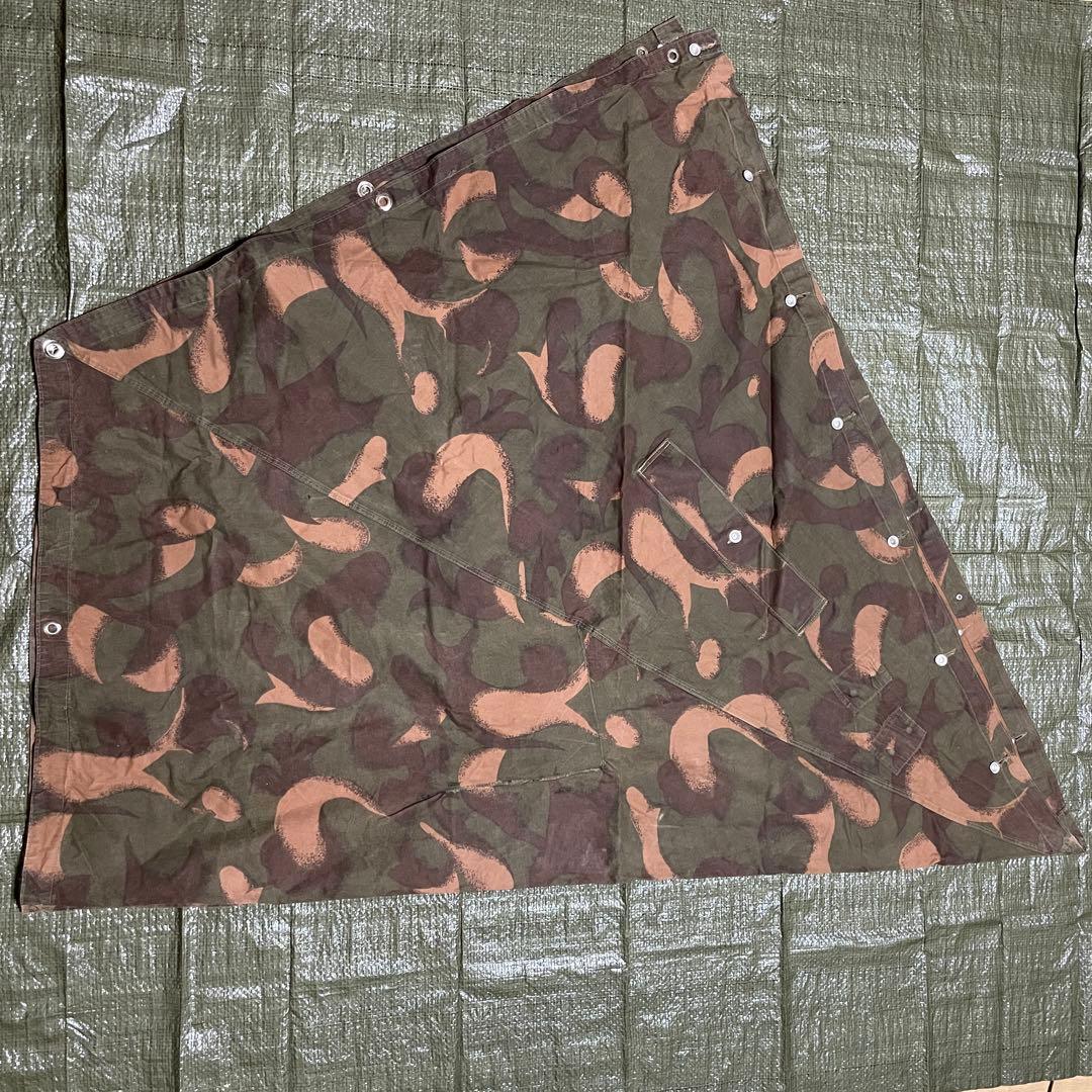 ハンガリー軍幕　ポンチョ　1枚　ハリケーン迷彩