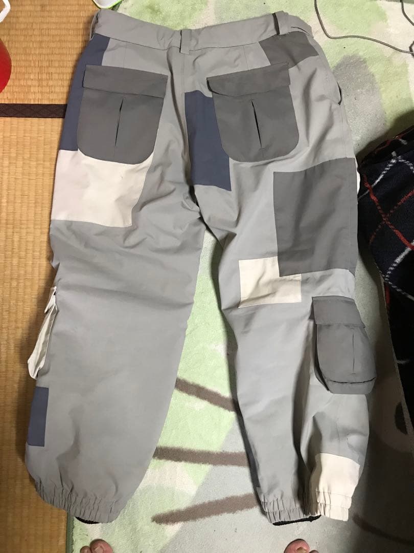 NOMADIK カーゴパンツ XL 777 パッチワーク グレー ネイビー