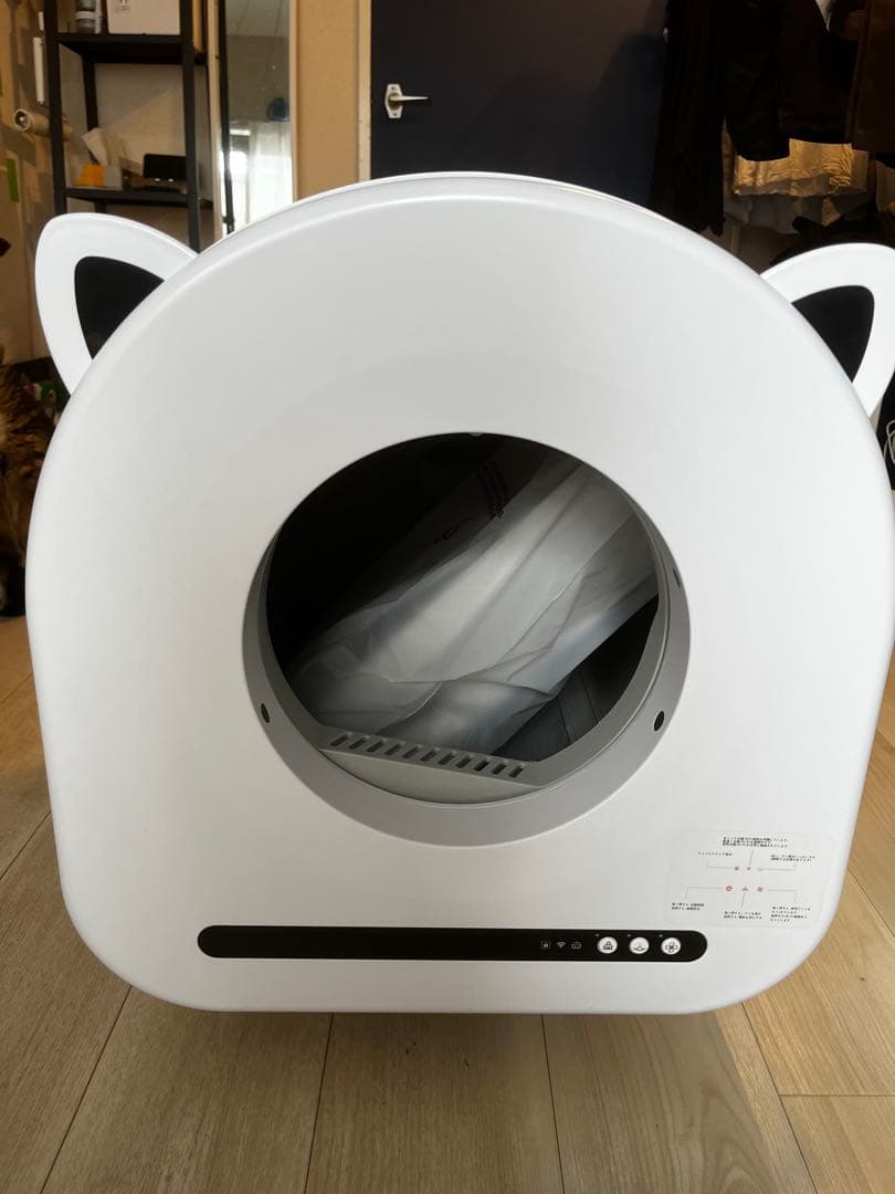 新品 猫トイレ 自動 ネコトイレ 大型 消臭 自動清掃 Wi-Fi対応 65L