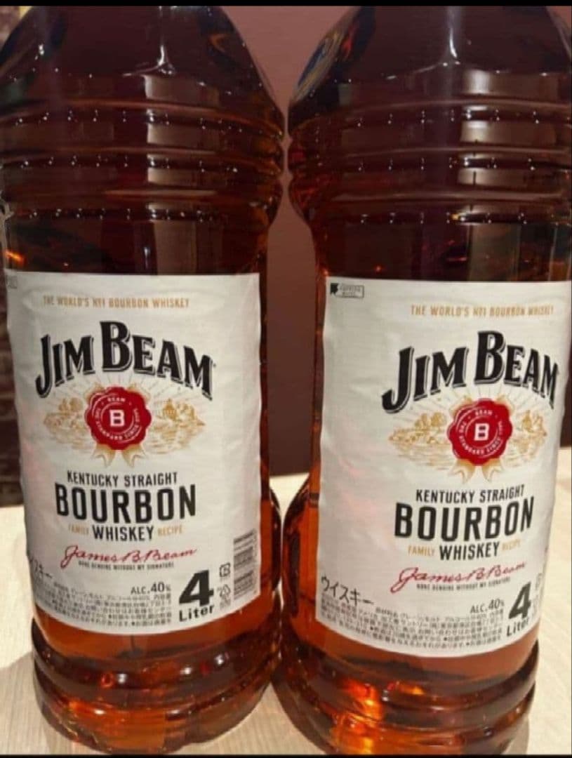 1/28限定値新品未開封⭐️Jim Beam バーボンウイスキー 4L 即日発送