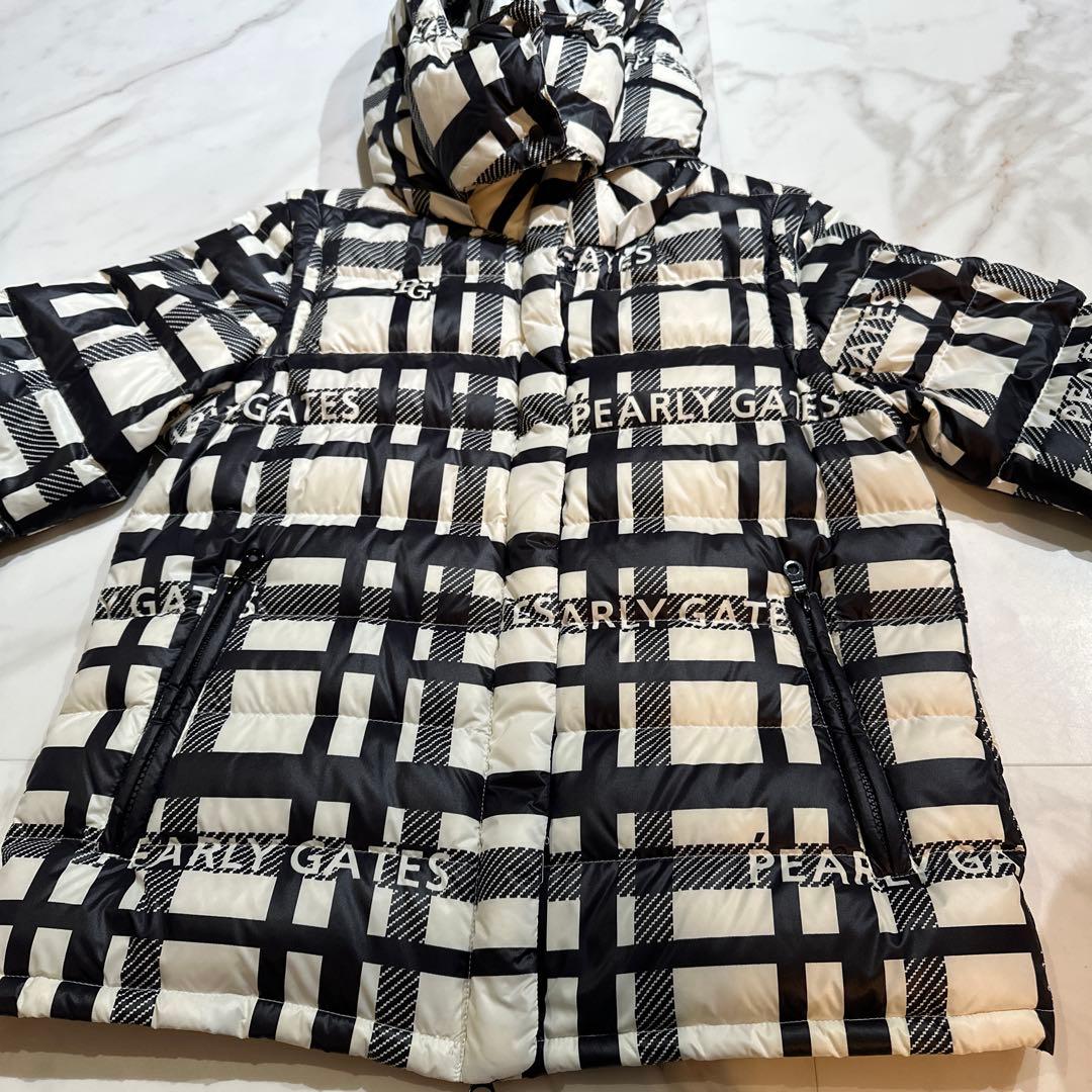 PEARLY GATES チェック柄ジャケット フード付き