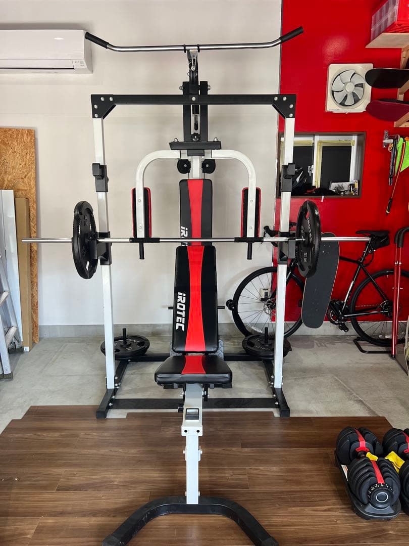 iRotec ウェイトトレーニングマシンとダンベルセット おまけ付き