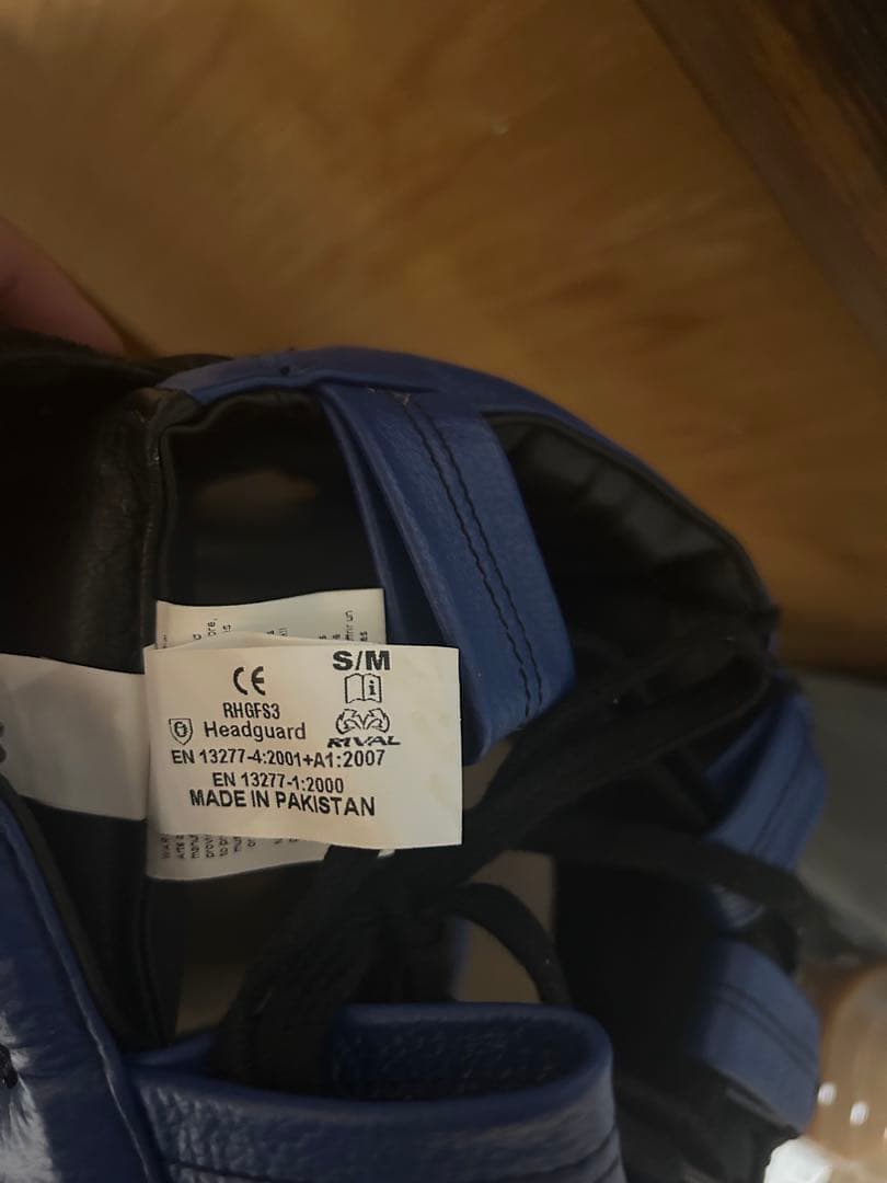 Rivalライバル　フルフェイスヘッドギア　ブラック/ブルー