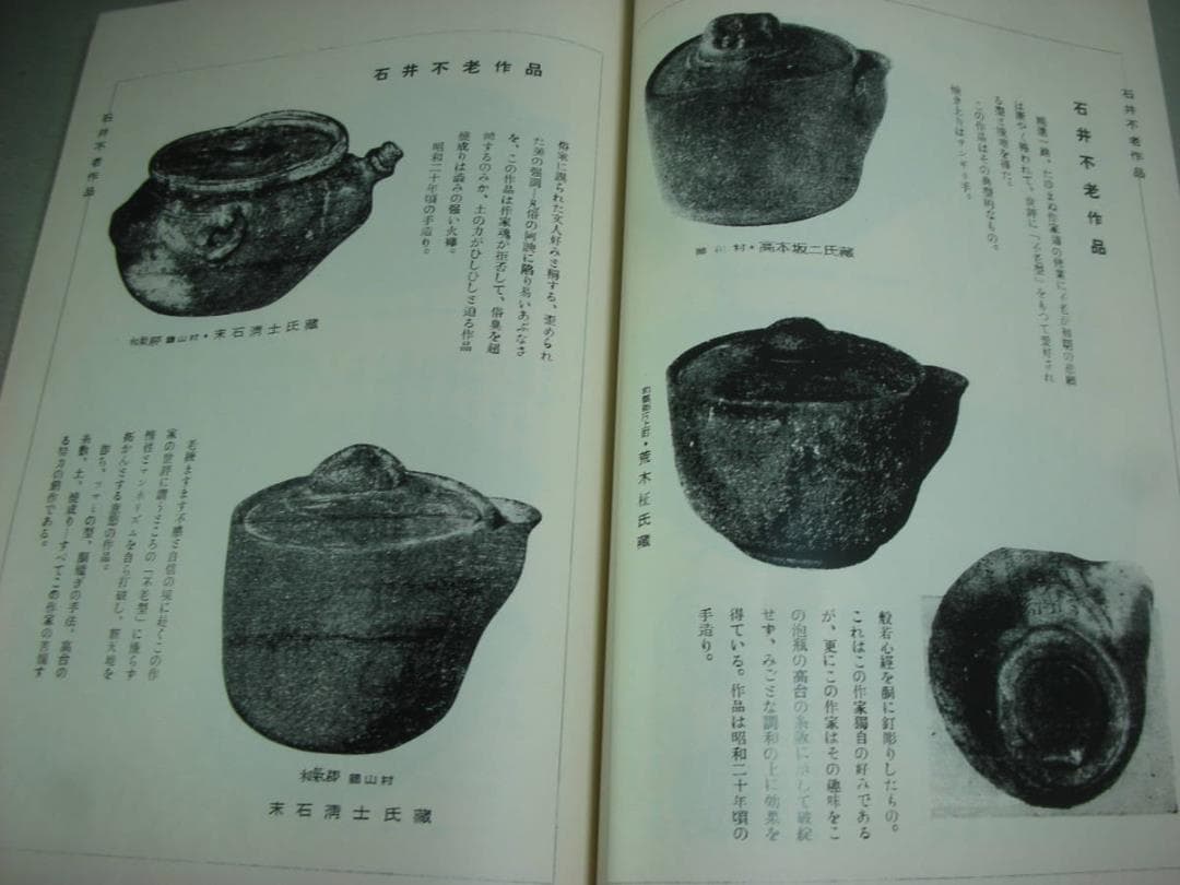 備前焼 泡瓶　名作図録　桂丈三郎 著 :宝瓶急須 煎茶道具 金重陶陽