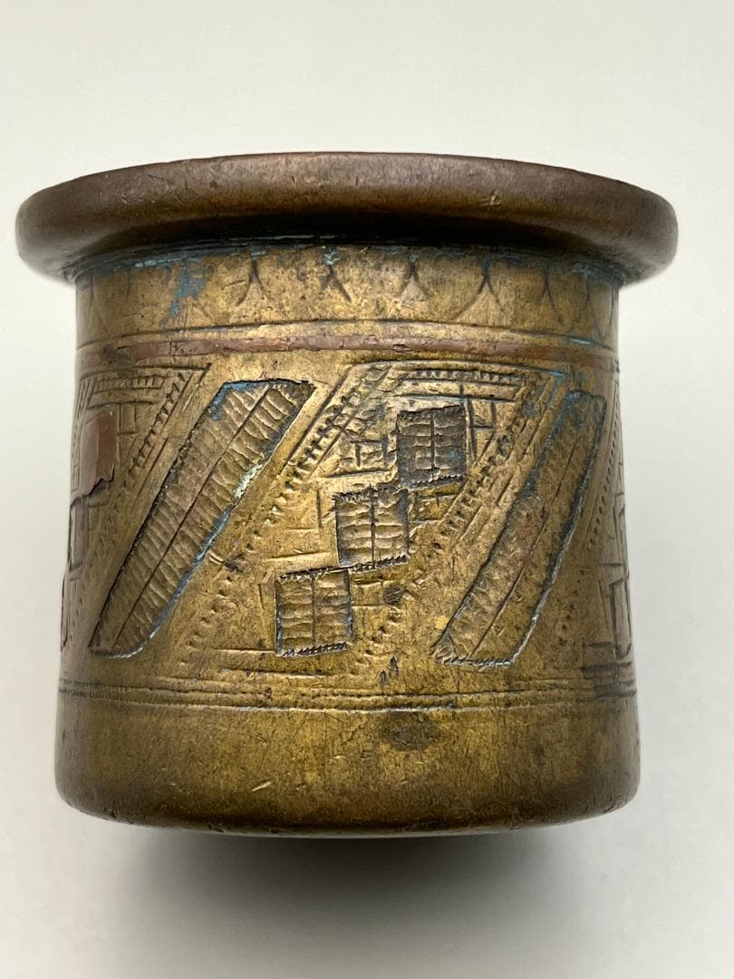 【海】江戸期　香炉　赤銅象嵌　古銅製　銅製　時代物　古董品　美術品