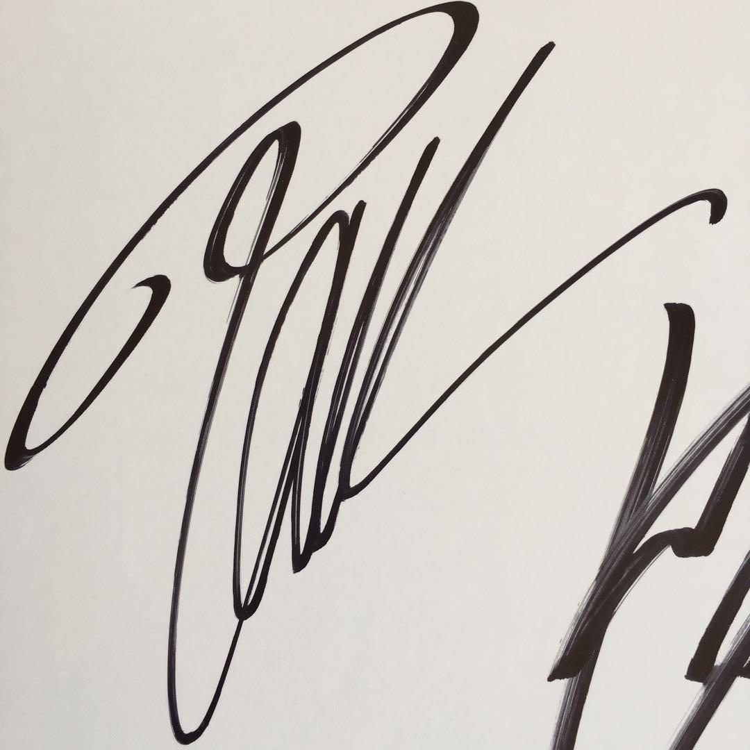 B'z 直筆サイン　2008年ACTIONツアー