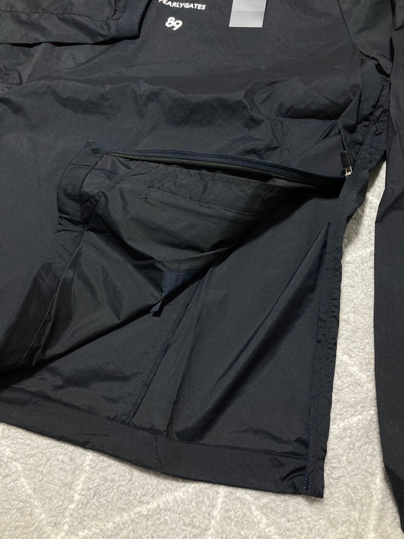 新品 パーリーゲイツ FLEX-IEDストレッチスニードジャック(7)3L/紺