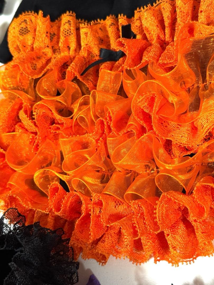 犬服ハンドメイド♡ミィモ♡ハロウィンワンピ♡ラグラン袖ハイネックワンピース