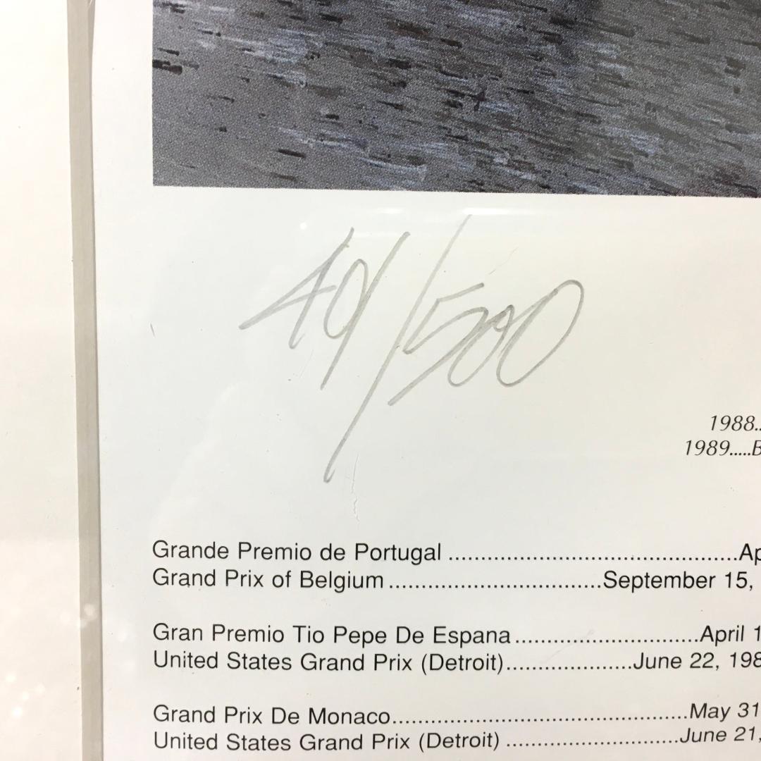 ○激レア アイルトン・セナ ポスター 限定500 1993 Grand-prix