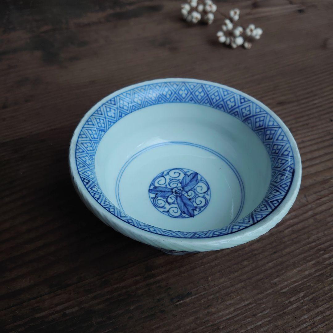 【ご成約】古染付 菊割文 手塩皿と 骨董の器 おまとめ