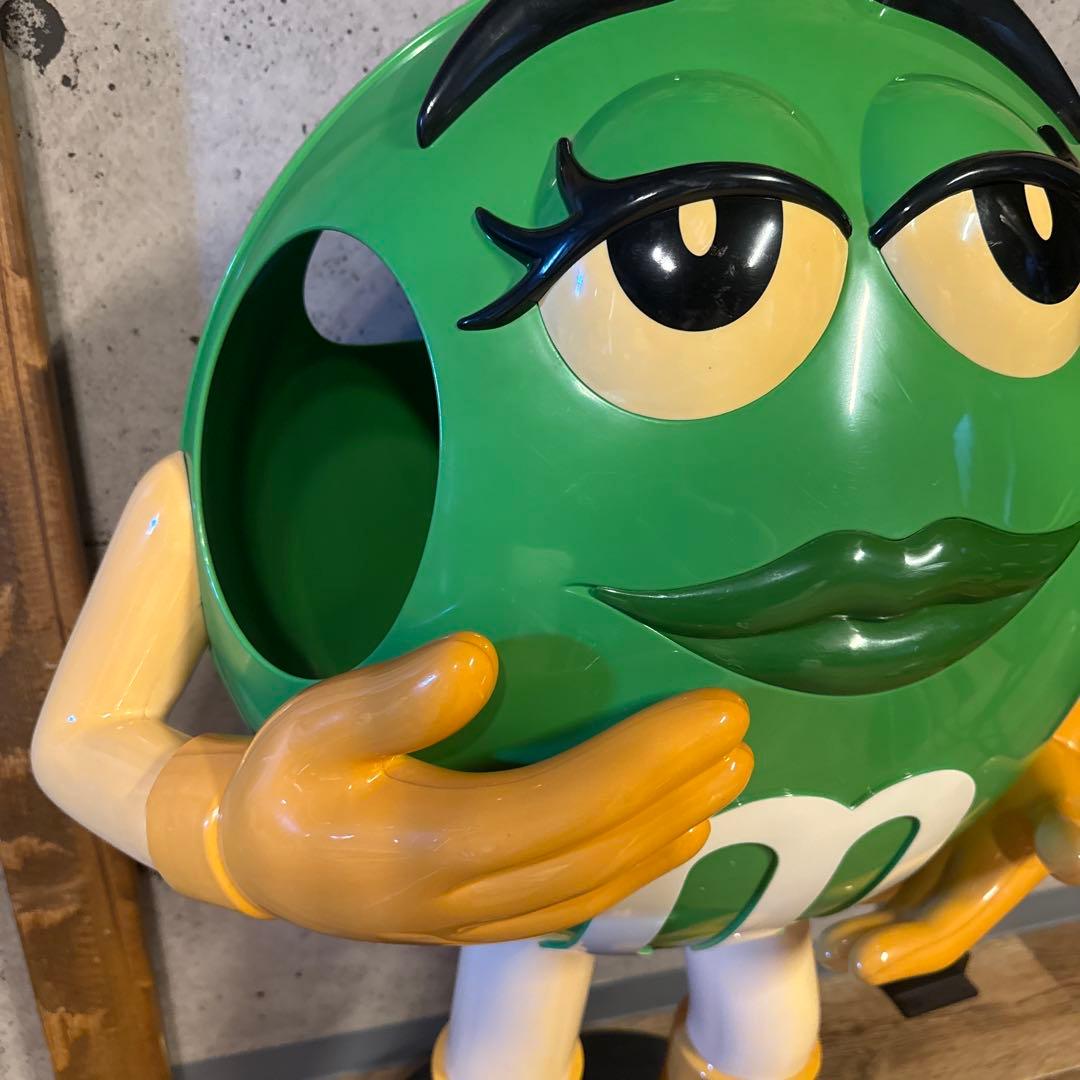 M&M's グリーン　キャラクター ディスプレイ　レア色