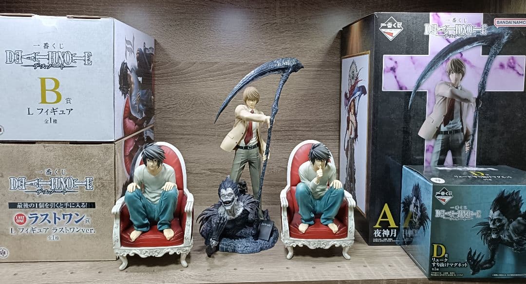 開封済み!一番くじ　デスノート　A賞　B賞　D賞　ラストワン賞＋おまけ達!!