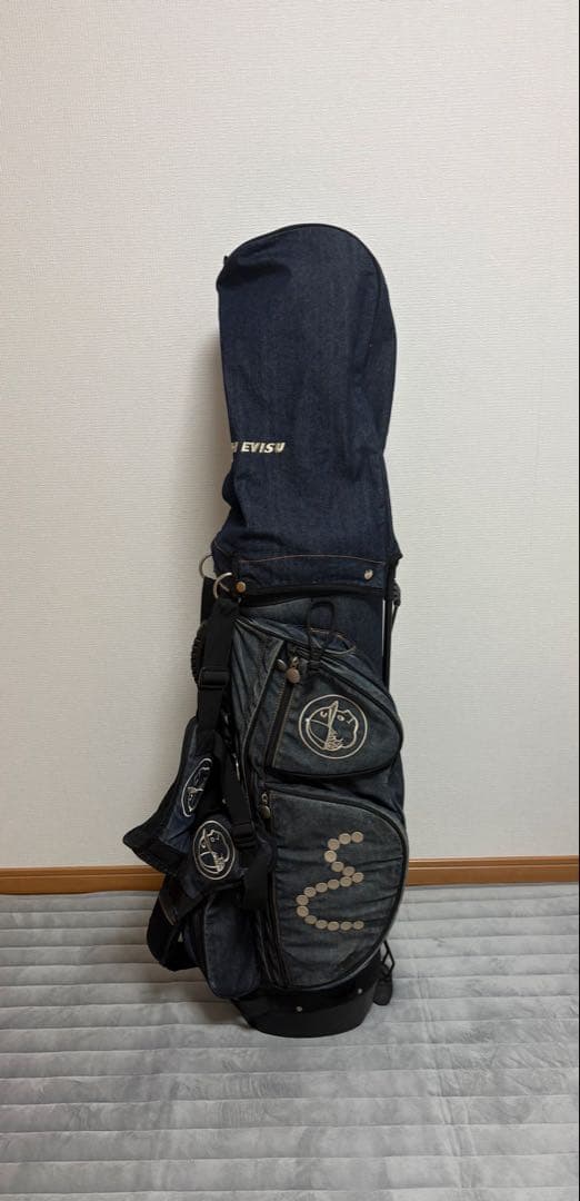 EVISU ダークブルー キャディバッグ