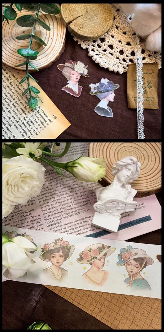 【4巻セット】ビンテージレトロガール　少女　花　lnalent