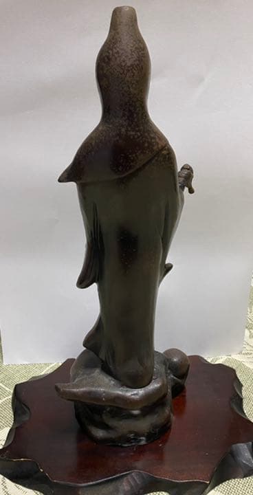 観音菩薩像　台座付き