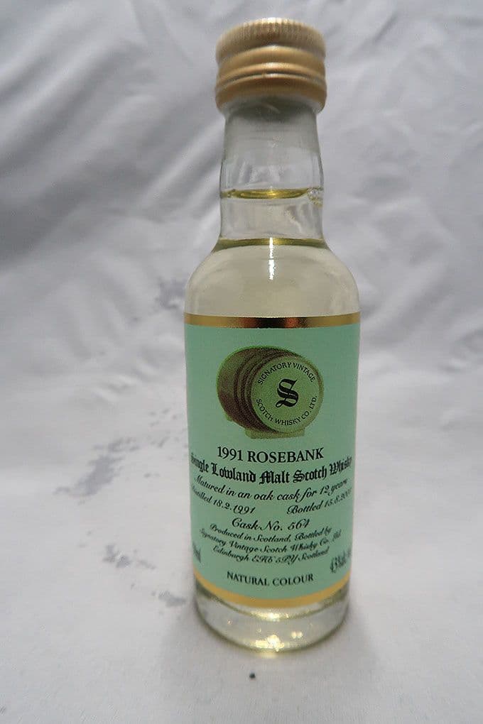 ローズバンク１９９１ １２年 シグナトリーヴィンテージ社 ミニチュアボトル