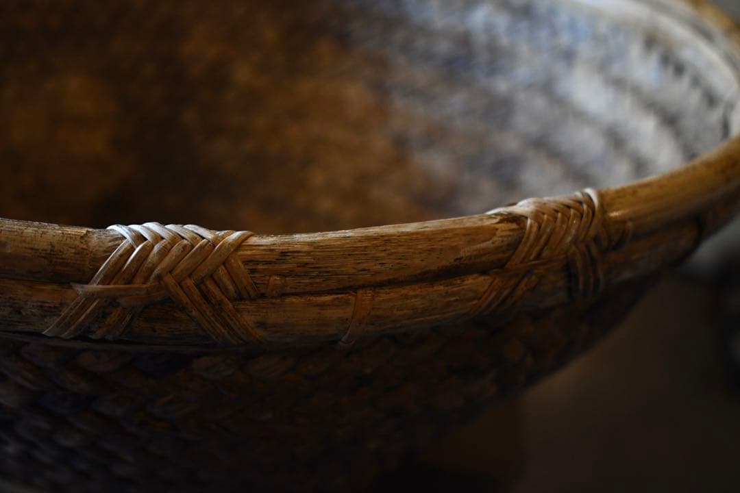 古道具　フィリピン　ルソン島　古籠　民藝　vintage プリミティブ　竹編み