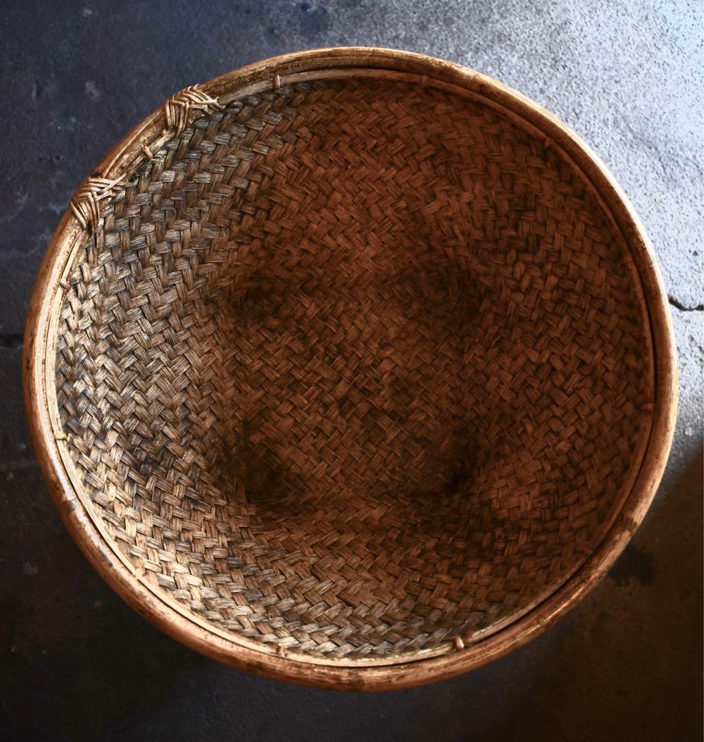 古道具　フィリピン　ルソン島　古籠　民藝　vintage プリミティブ　竹編み