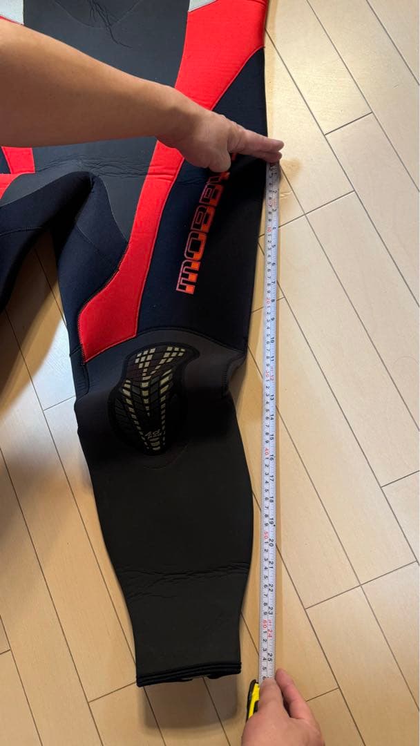 ネオプレン フルスーツ 黒 赤