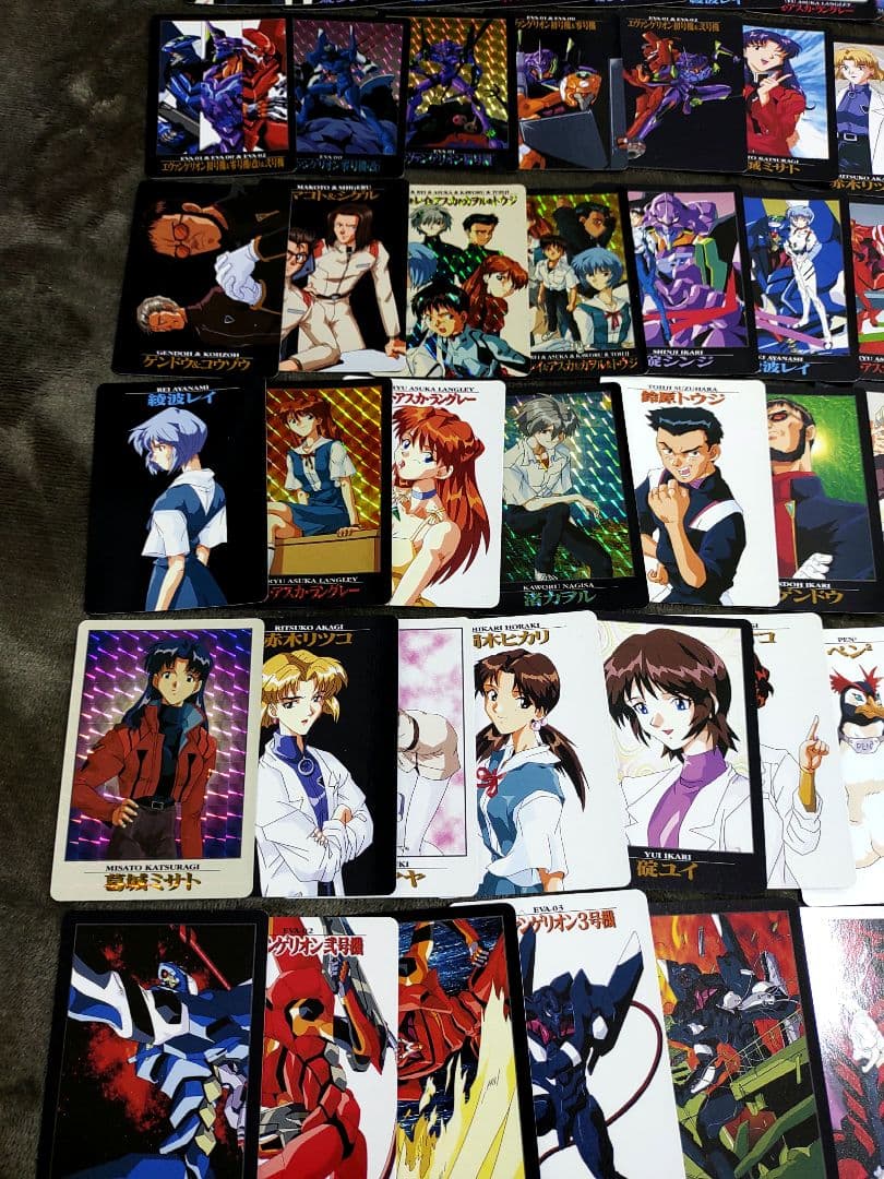 ☆６９枚（内キラ１０枚）新世紀エヴァンゲリオン　カードダス 当時物　ガチャ