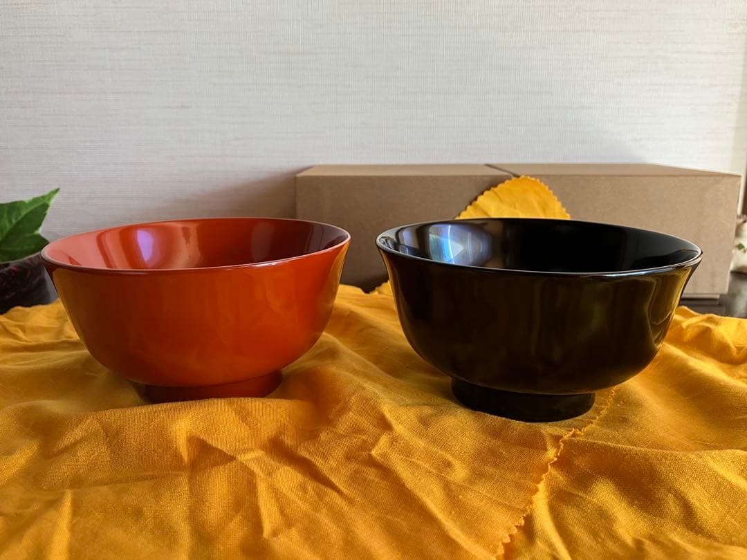 ＊さやちんさま専用＊　　　　　　　輪島塗　沈金　松　夫婦椀　お椀　２客　木製漆器