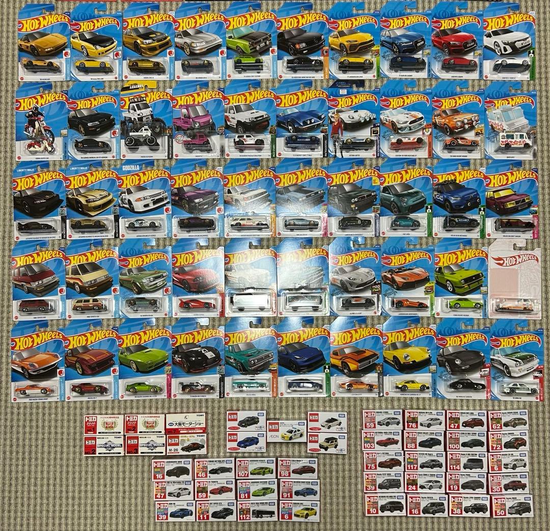 トミカ初回、限定セット ホットウィール架空車なし 全てダブりなし 未開封