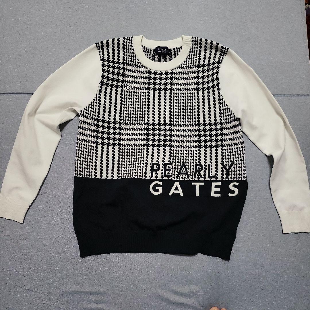 PEARLY GATES チェック柄セーター L