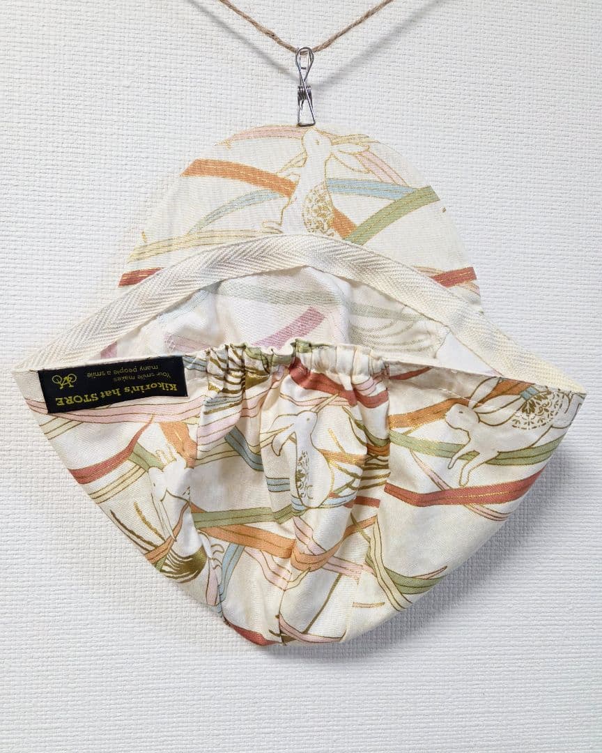 ★サイクルキャップ★【No.114】うさぎ☆和柄