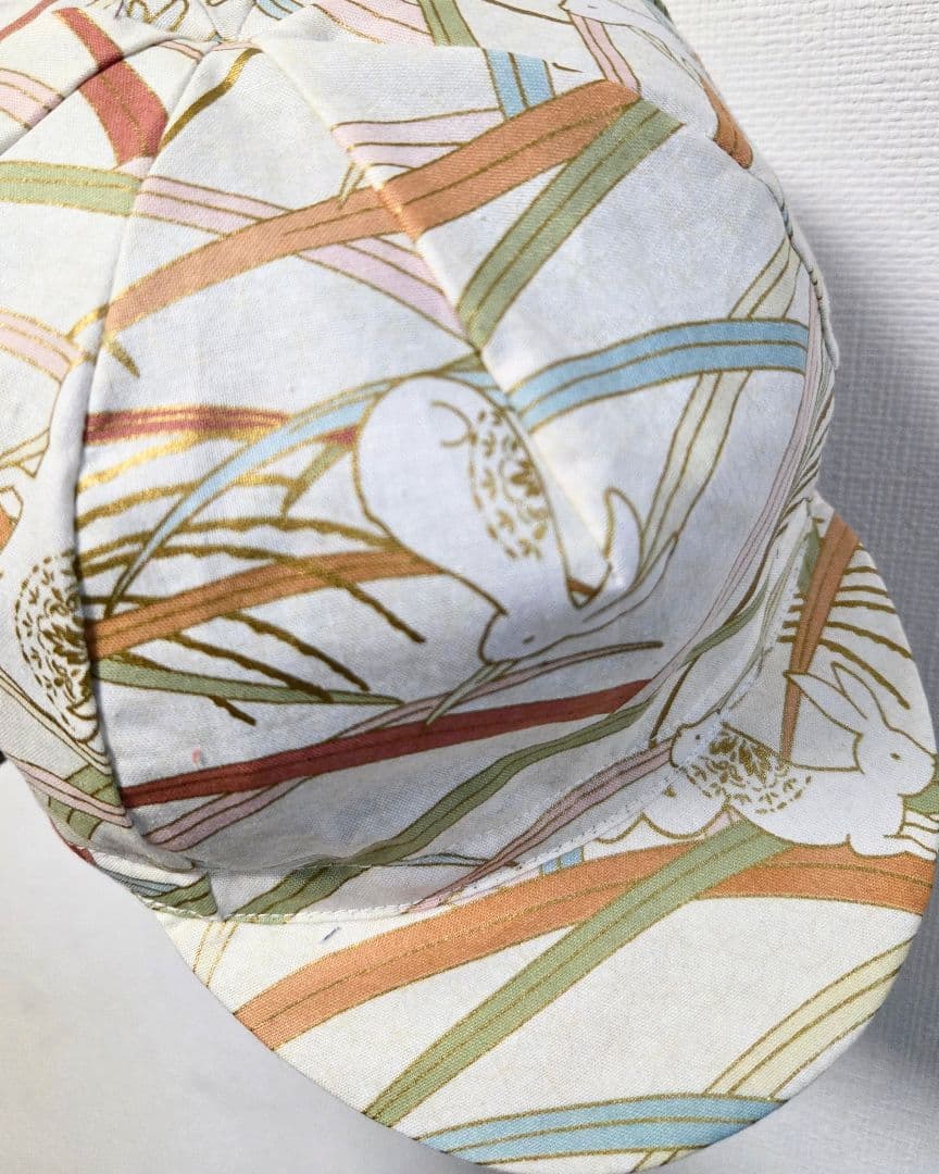 ★サイクルキャップ★【No.114】うさぎ☆和柄