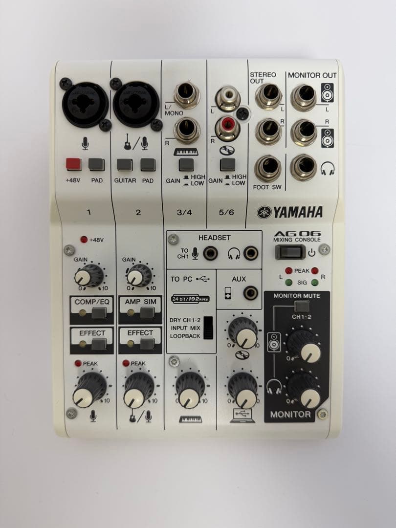 ジャンクYamaha AG06 ミキシングコンソール