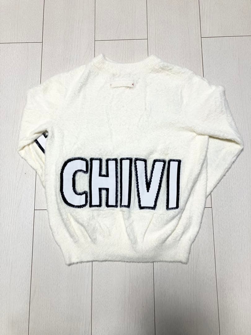 【超美品】アルチビオ シャギーニットジャケット ロゴ 2023秋冬 サイズ36